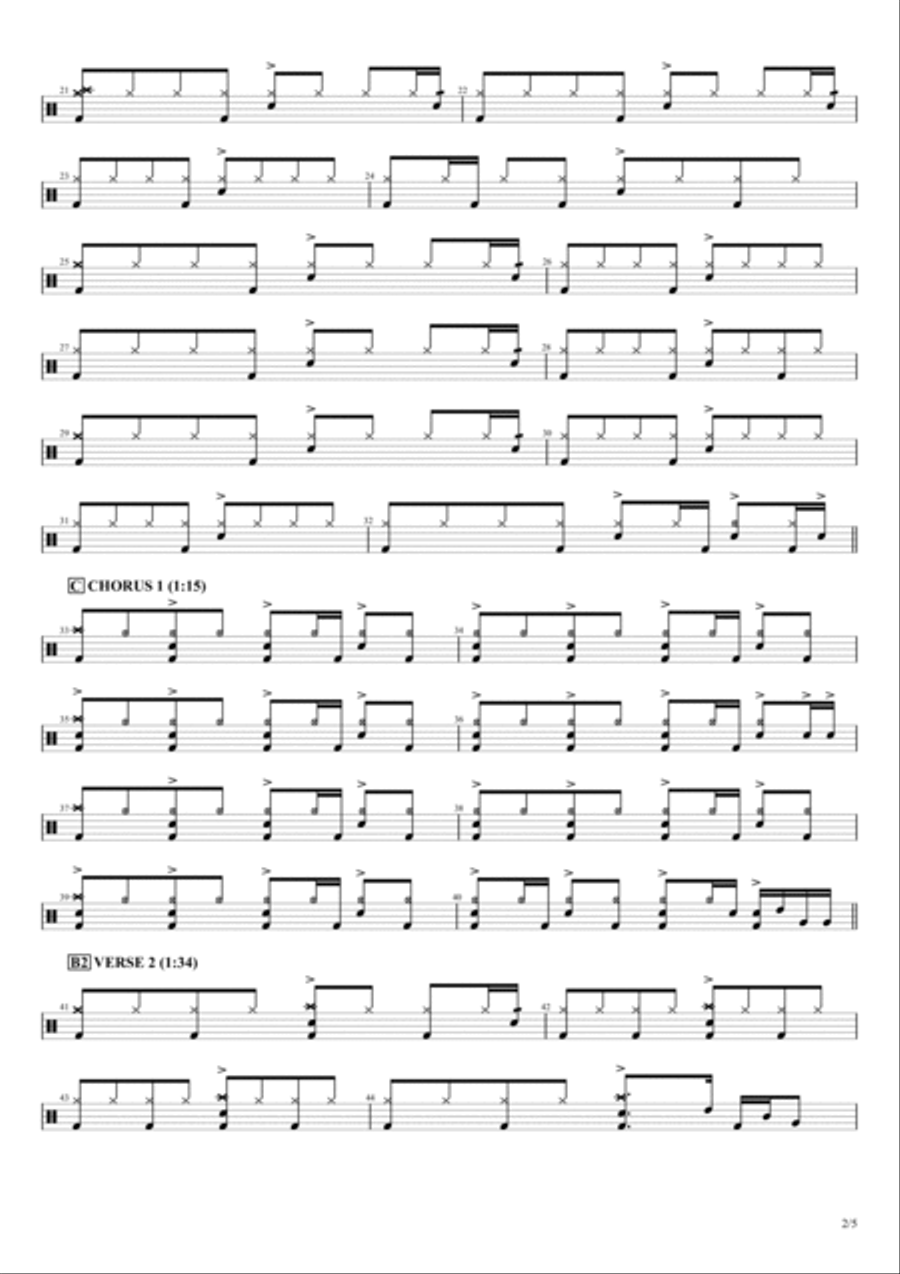 Magdalena Magdalena Drum Set scores gallery preview page 2