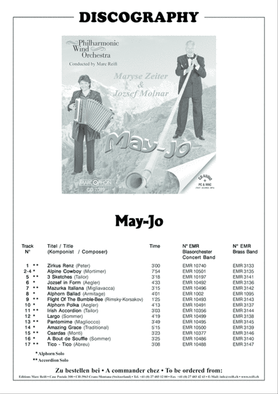 Alphorn Ballad Organ scores gallery preview page 3