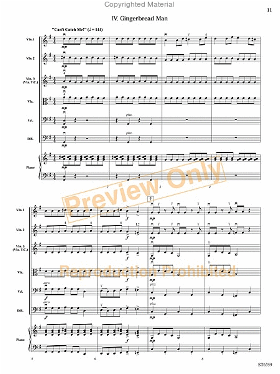 Sweet Petite Winter Suite String Orchestra scores gallery preview page 28