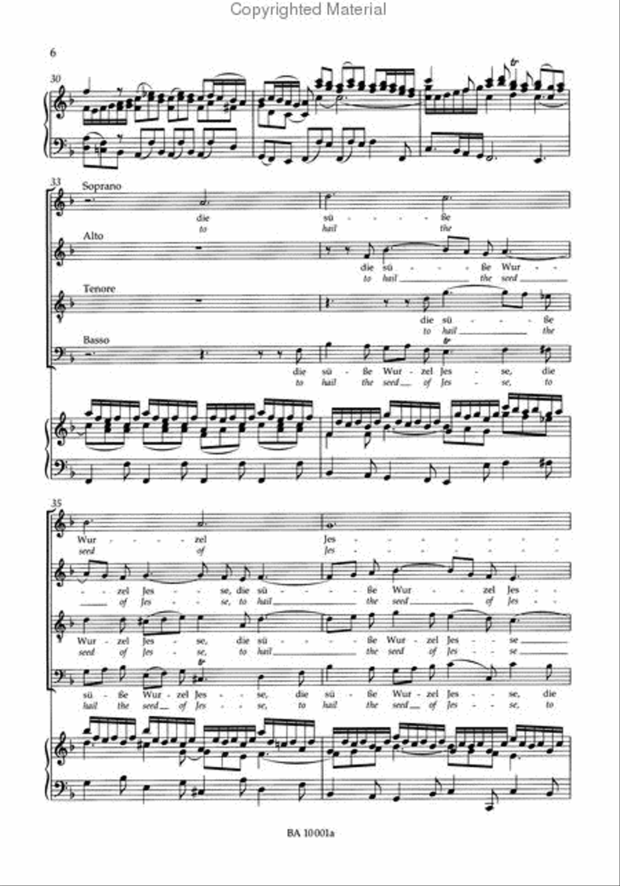 Wie schon leuchtet der Morgenstern BWV 1 4-Part scores gallery preview page 3