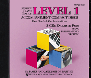 Book cover for Bastien Piano Basics - Piano/Performance/Technic (Level 1) Accompaniment CDs