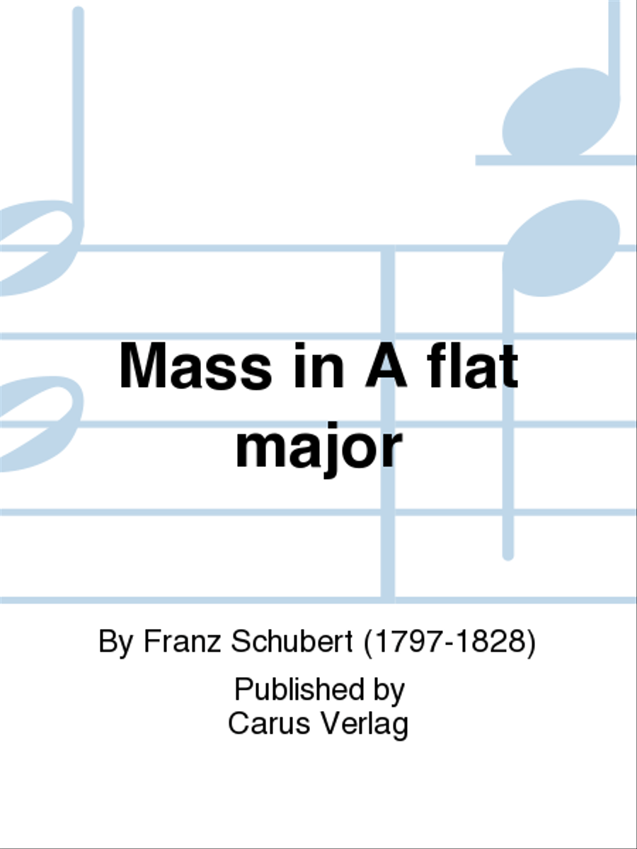 Mass in A flat major (Messe in As) Orchestra scores gallery preview page 1