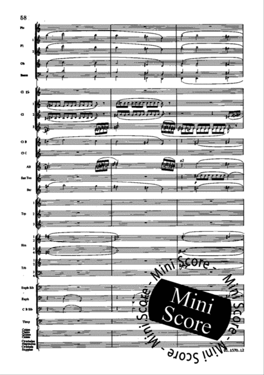 Poeme du Feu Concert Band scores gallery preview page 64