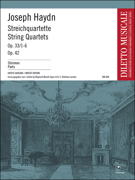Streichquartette op. 33/1-6 + op. 42 Bandausgabe