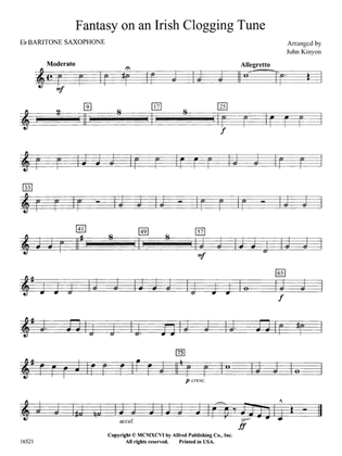 Fantasy on an Irish Clogging Tune: E-flat Baritone Saxophone