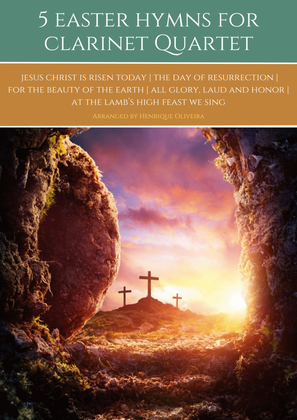Book cover for 5 Beautiful Easter Hymns (for Clarinet Quartet)