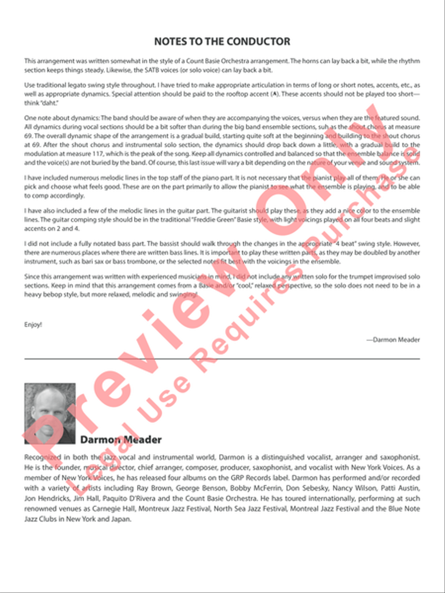 I Could Write a Book Jazz Ensemble scores gallery preview page 3