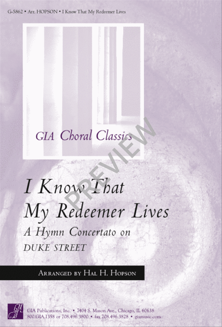 I Know That My Redeemer Lives 4-Part scores gallery preview page 1