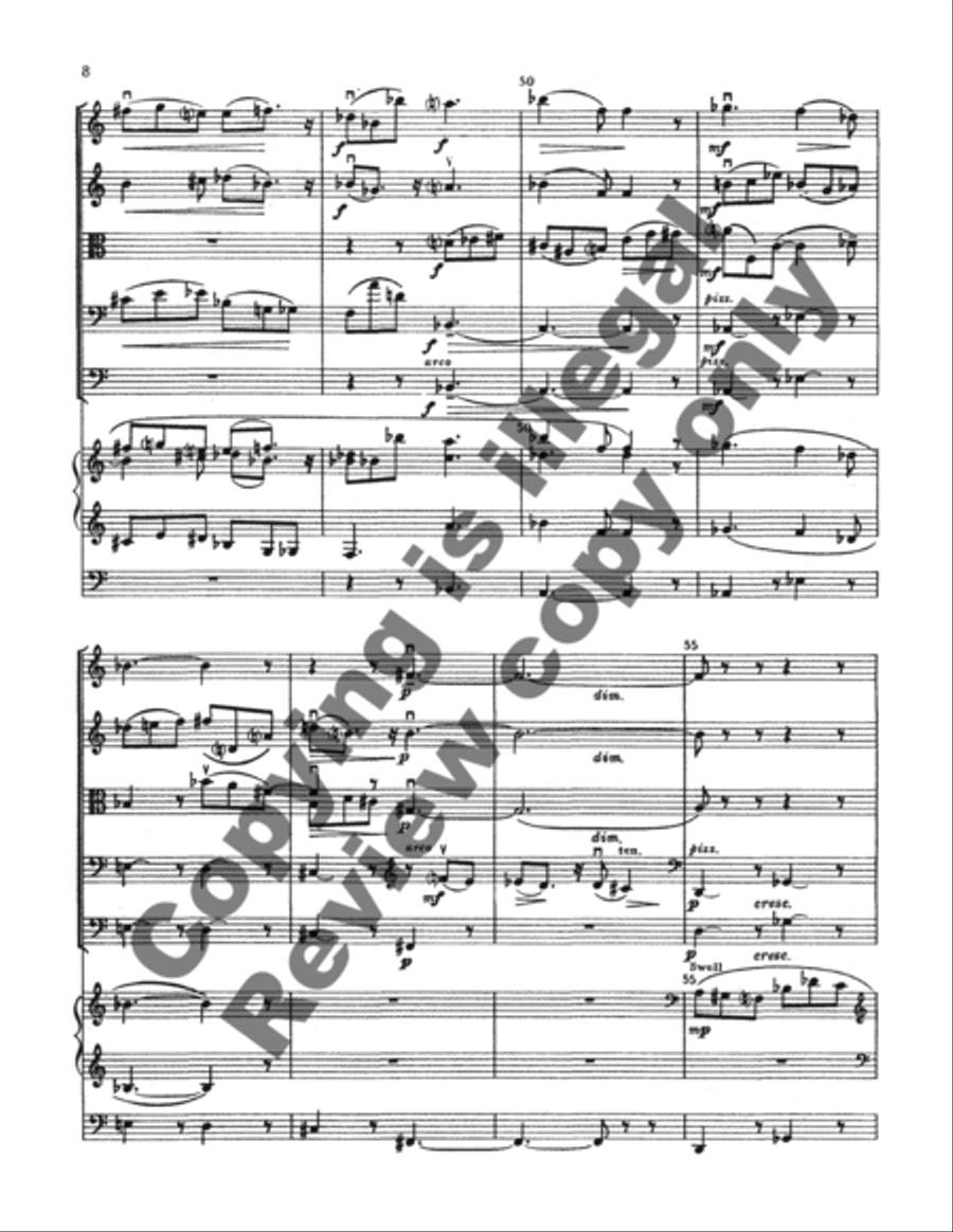 Sonata No. 2 for Organ and Strings (Score)