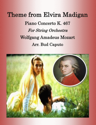Book cover for Theme From Elvira Madigan. Piano Concerto K. 467 for String Orchestra