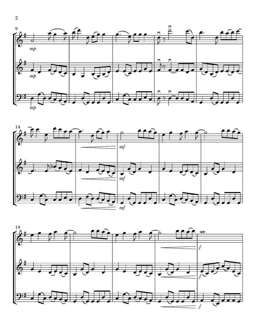 I'll Be Your Mirror String Trio scores gallery preview page 2
