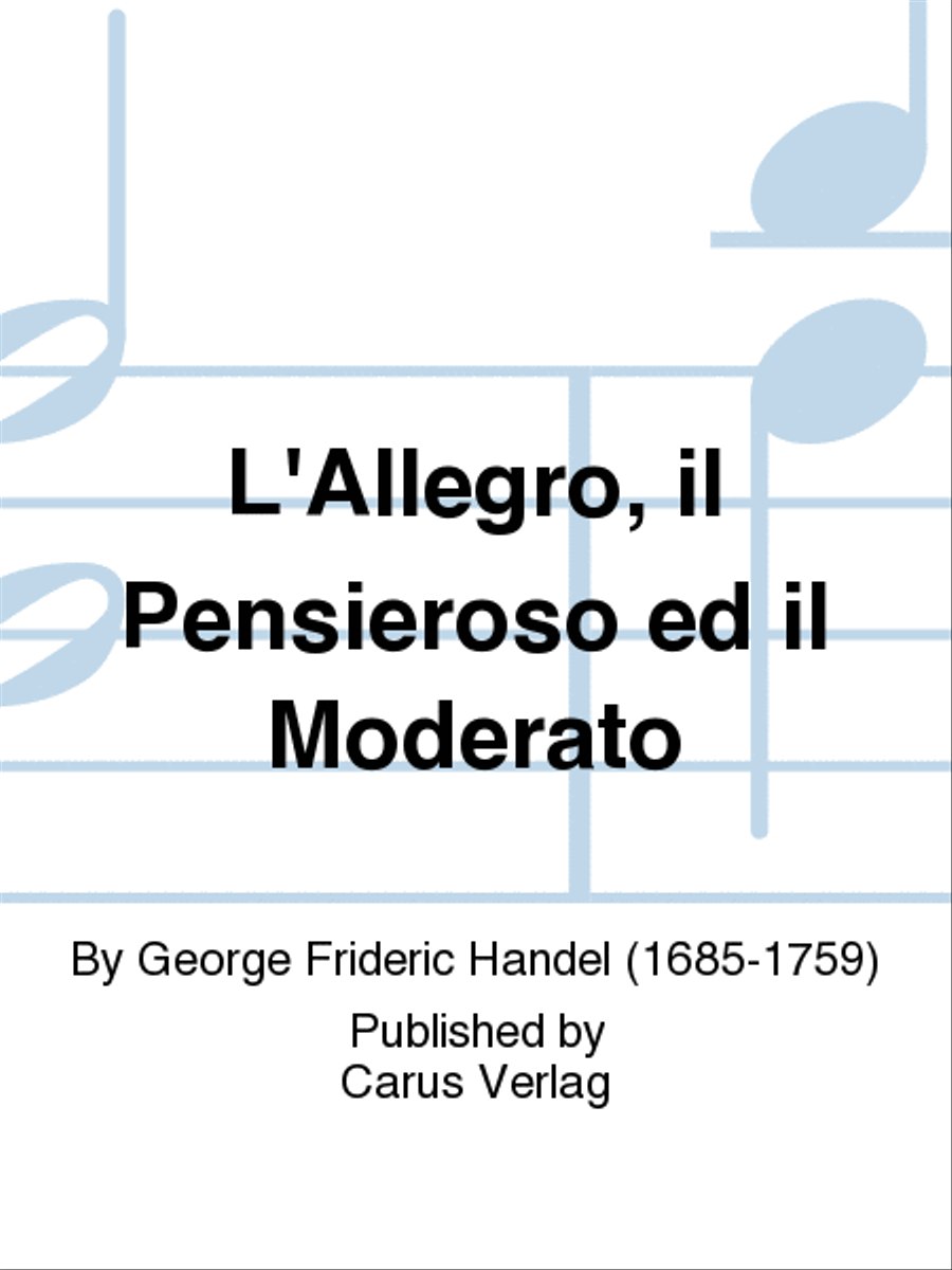L'Allegro, il Pensieroso ed il Moderato TB scores gallery preview page 1