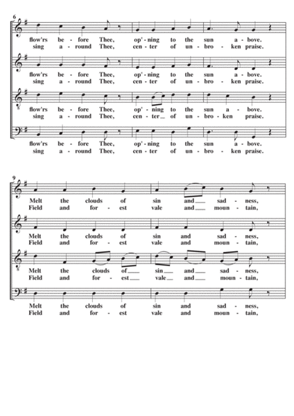 Ode To Joy (The Hymn Of Joy) A Cappella SATB image number null
