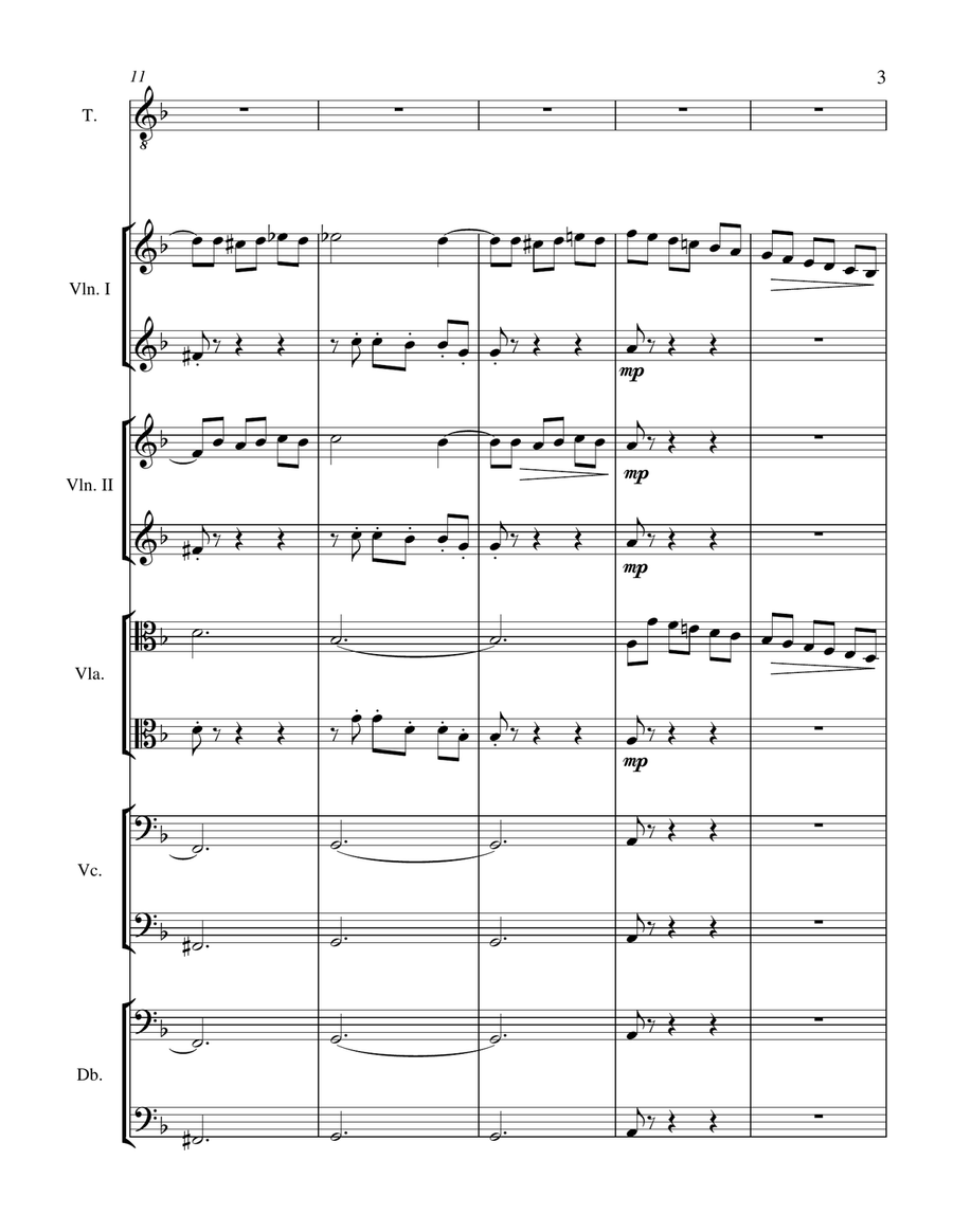 Dime que sí (Tell me yes), For High voice with String Orchestra Accompaniment String Orchestra scores gallery preview page 4