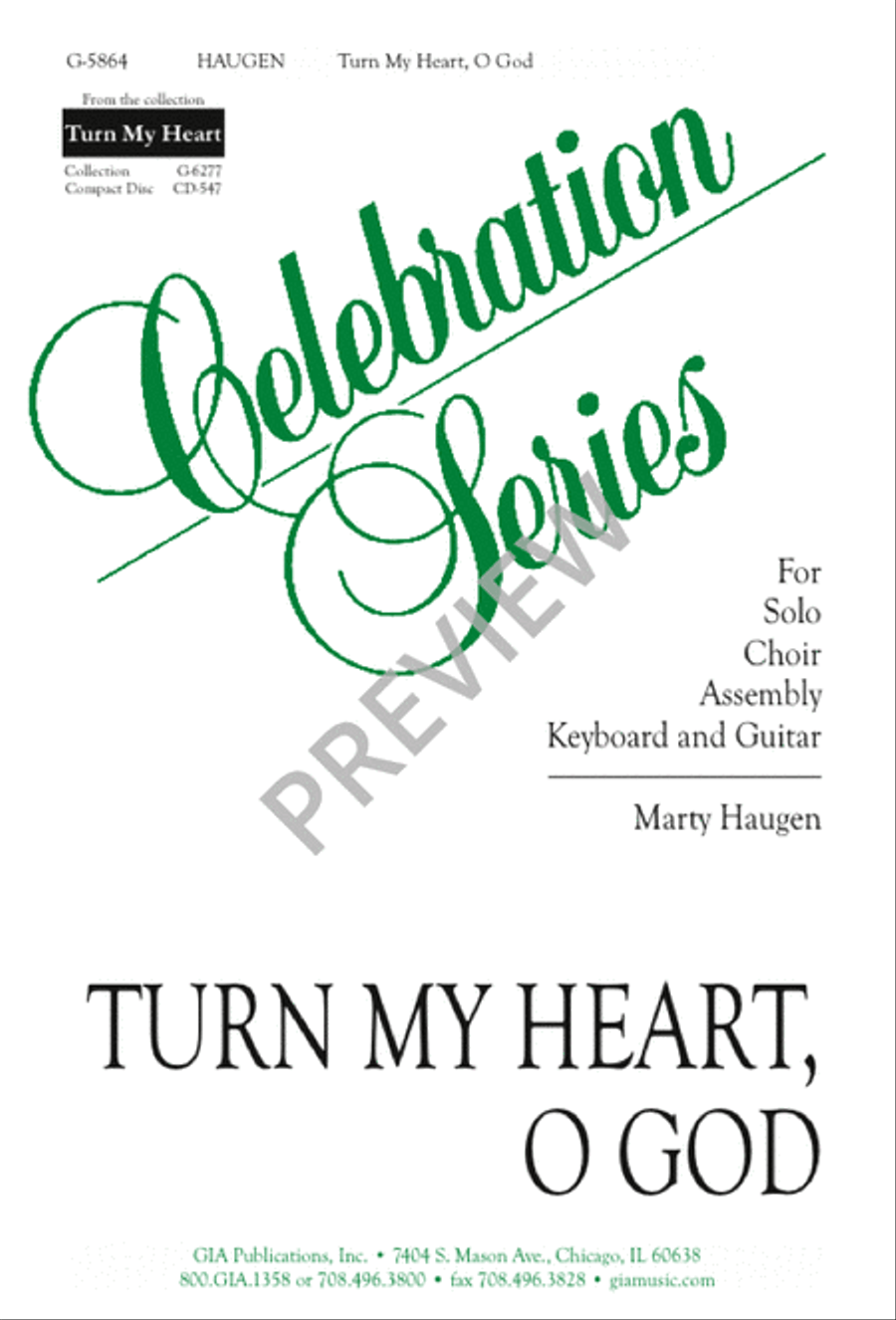 Turn My Heart, O God 4-Part scores gallery preview page 1
