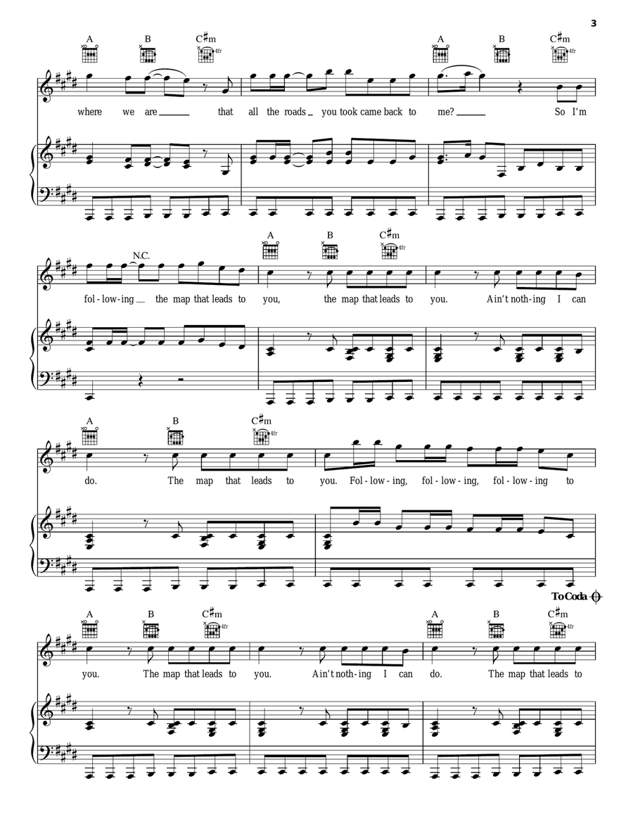 Maps Acoustic Guitar scores gallery preview page 3