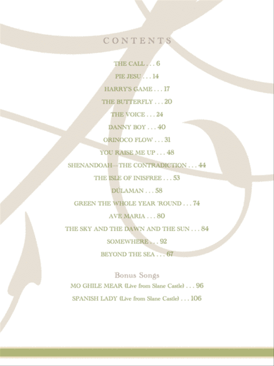 Celtic Woman -- The Greatest Journey Essential Collection Piano, Vocal, Guitar scores gallery preview page 2