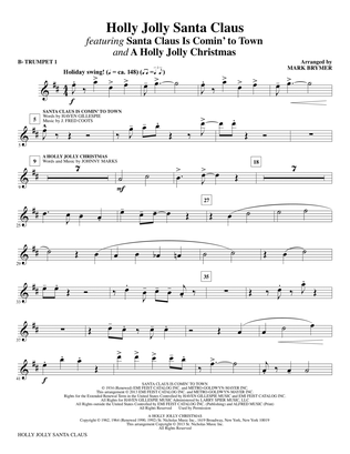 Holly Jolly Santa Claus - Bb Trumpet 1