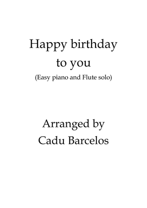 Happy Birthday to you Easy Piano and Flute solo