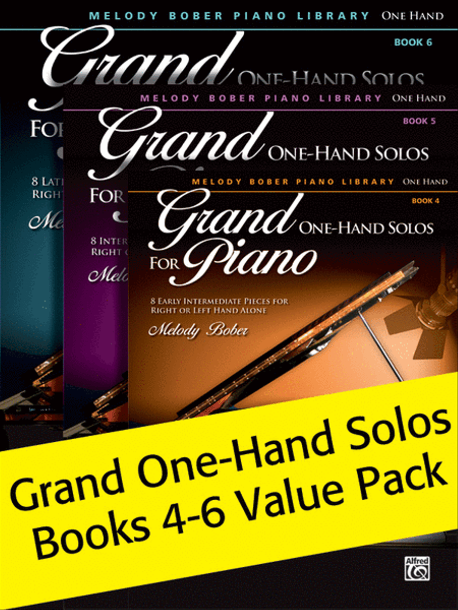 Grand One-Hand Solos Books 4-6 (Value Pack)