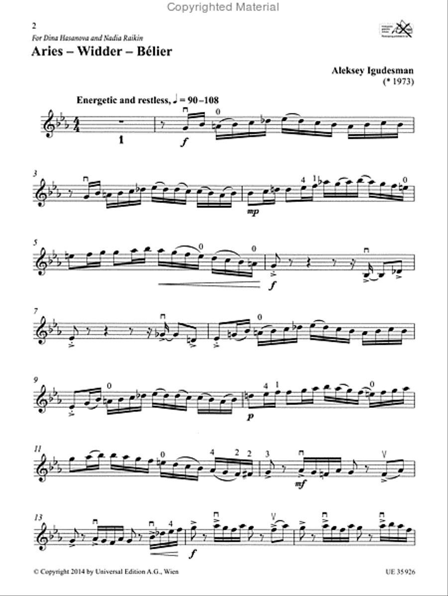 Horoscope Preludes Chamber Music scores gallery preview page 2
