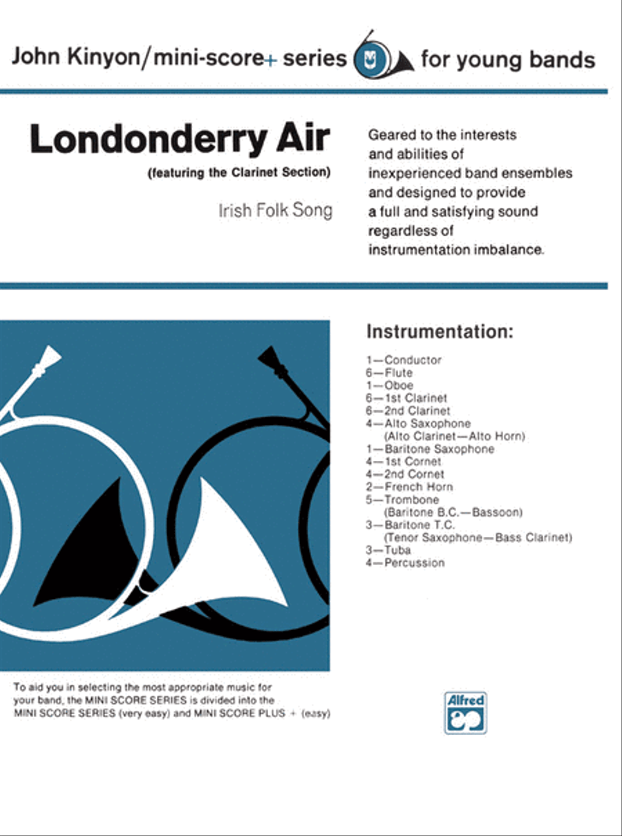 Londonderry Air Concert Band scores gallery preview page 1