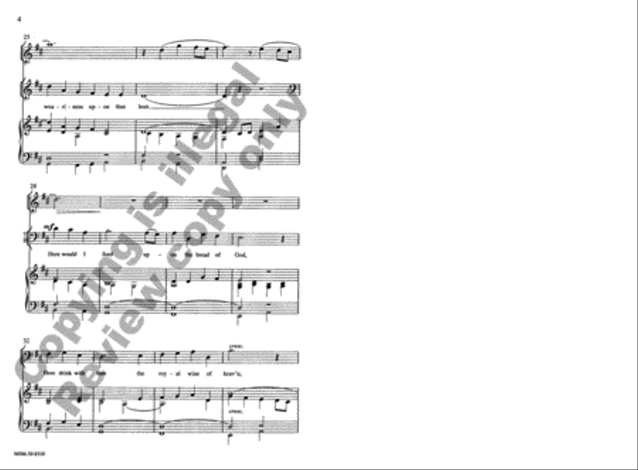 Here, O My Lord, I See Thee Face to Face 4-Part scores gallery preview page 4