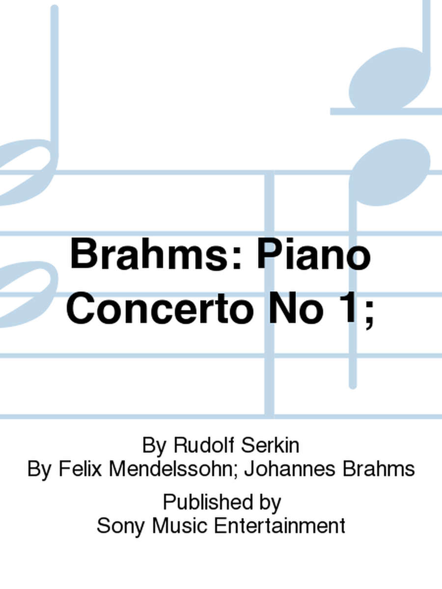 Brahms: Piano Concerto No 1;