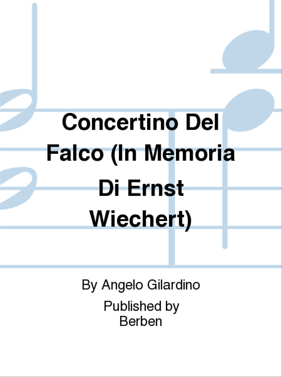 Concertino Del Falco (In Memoria Di Ernst Wiechert) Bassoon scores gallery preview page 1