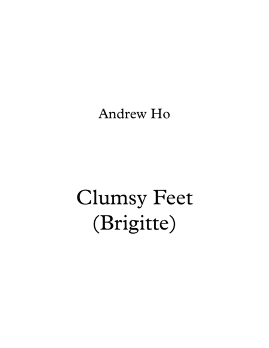Clumsy Feet (Brigitte) Clumsy Feet (Brigitte) Piano Method scores gallery preview page 1