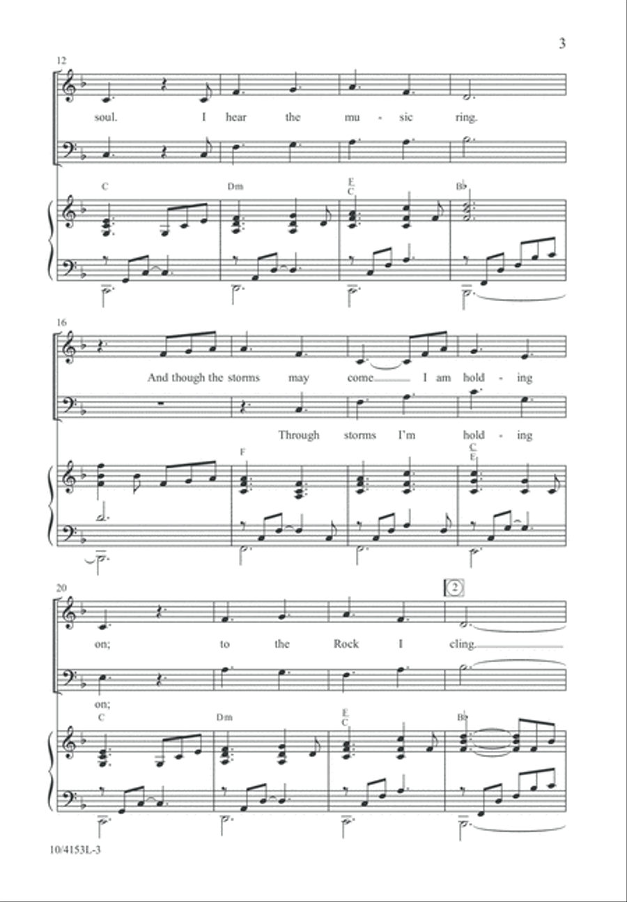 How Can I Keep from Singing? 4-Part scores gallery preview page 4