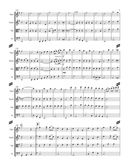 German Waltz (Oktoberfest) Medley (for String Quartet) image number null