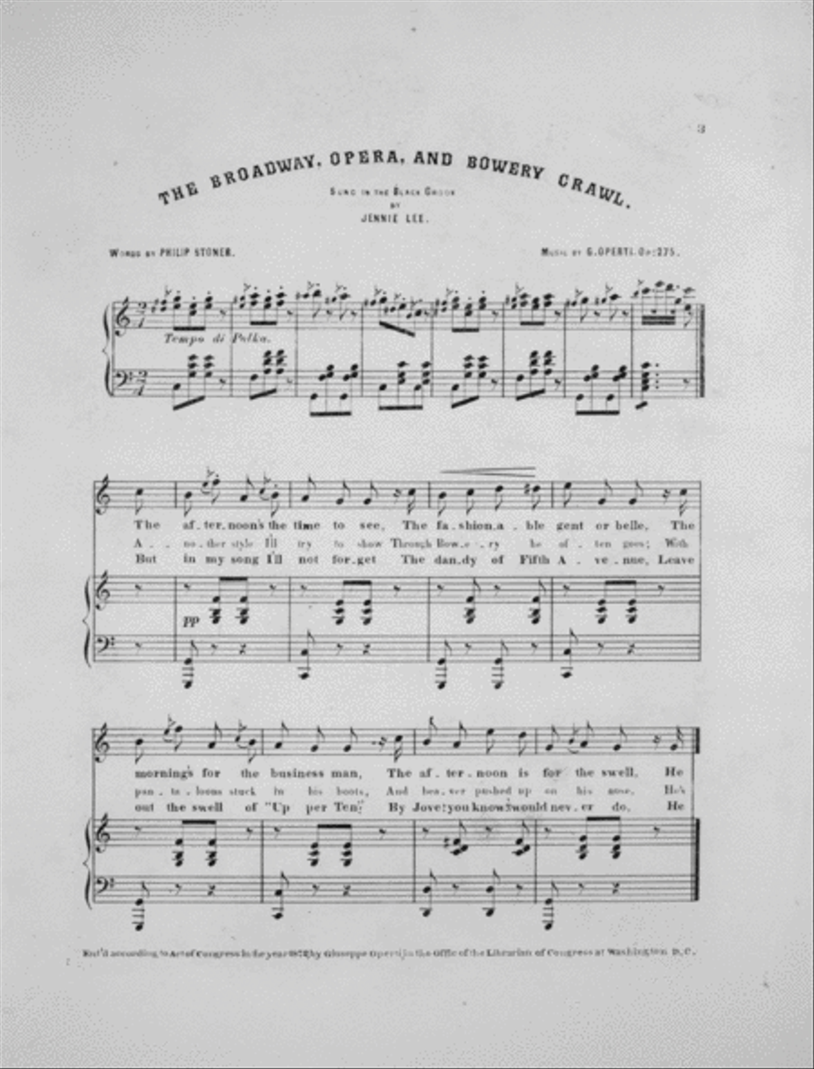 3rd Production. Black Crook Voice scores gallery preview page 2
