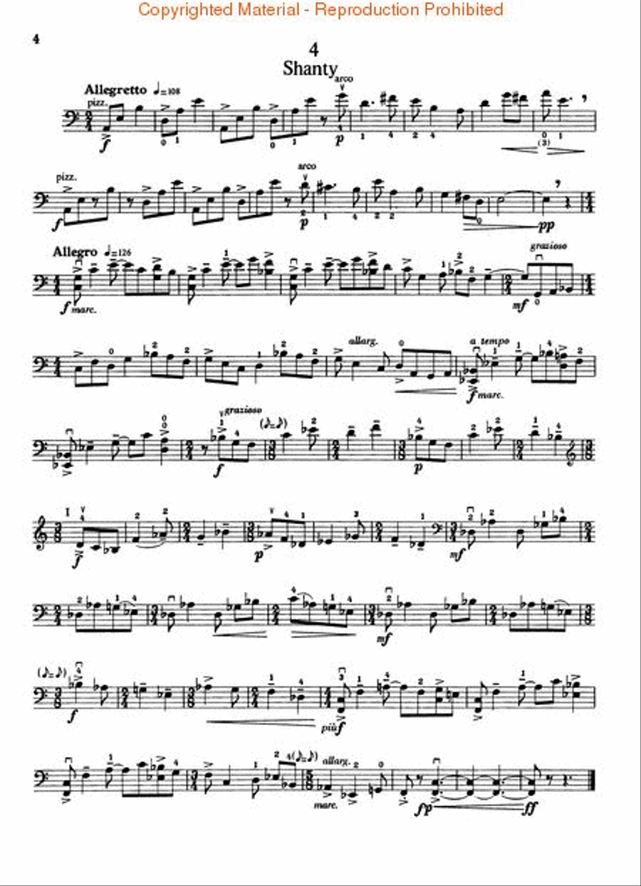Gallery Suite Cello Solo scores gallery preview page 3