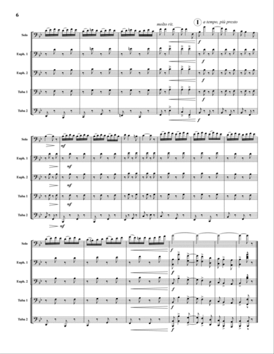 Czardas Czardas Tuba Quartet scores gallery preview page 6