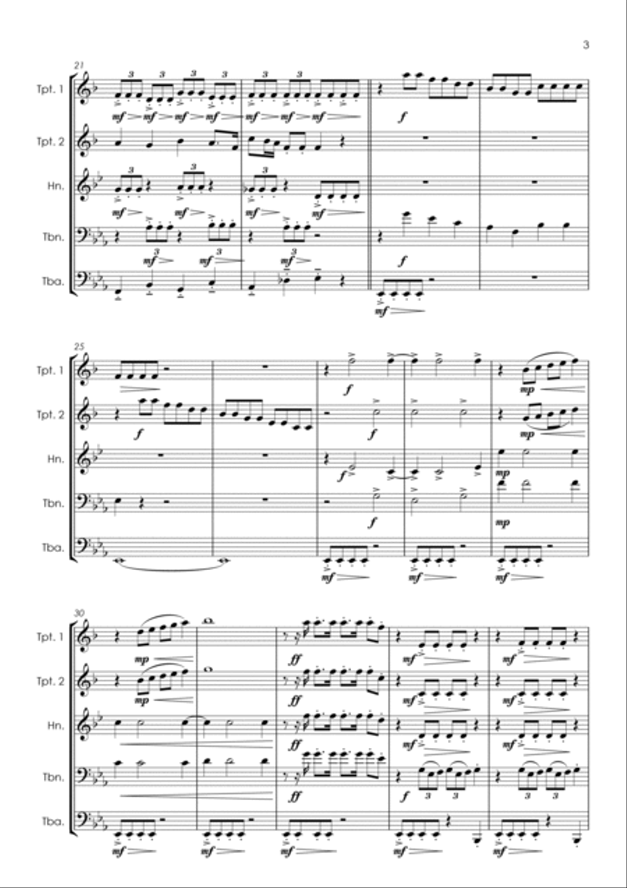 Wonderful Christmastime Horn scores gallery preview page 5