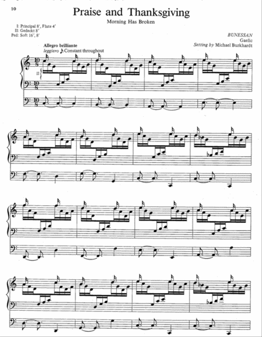 Praise and Thanksgiving, Set 4 Organ scores gallery preview page 2