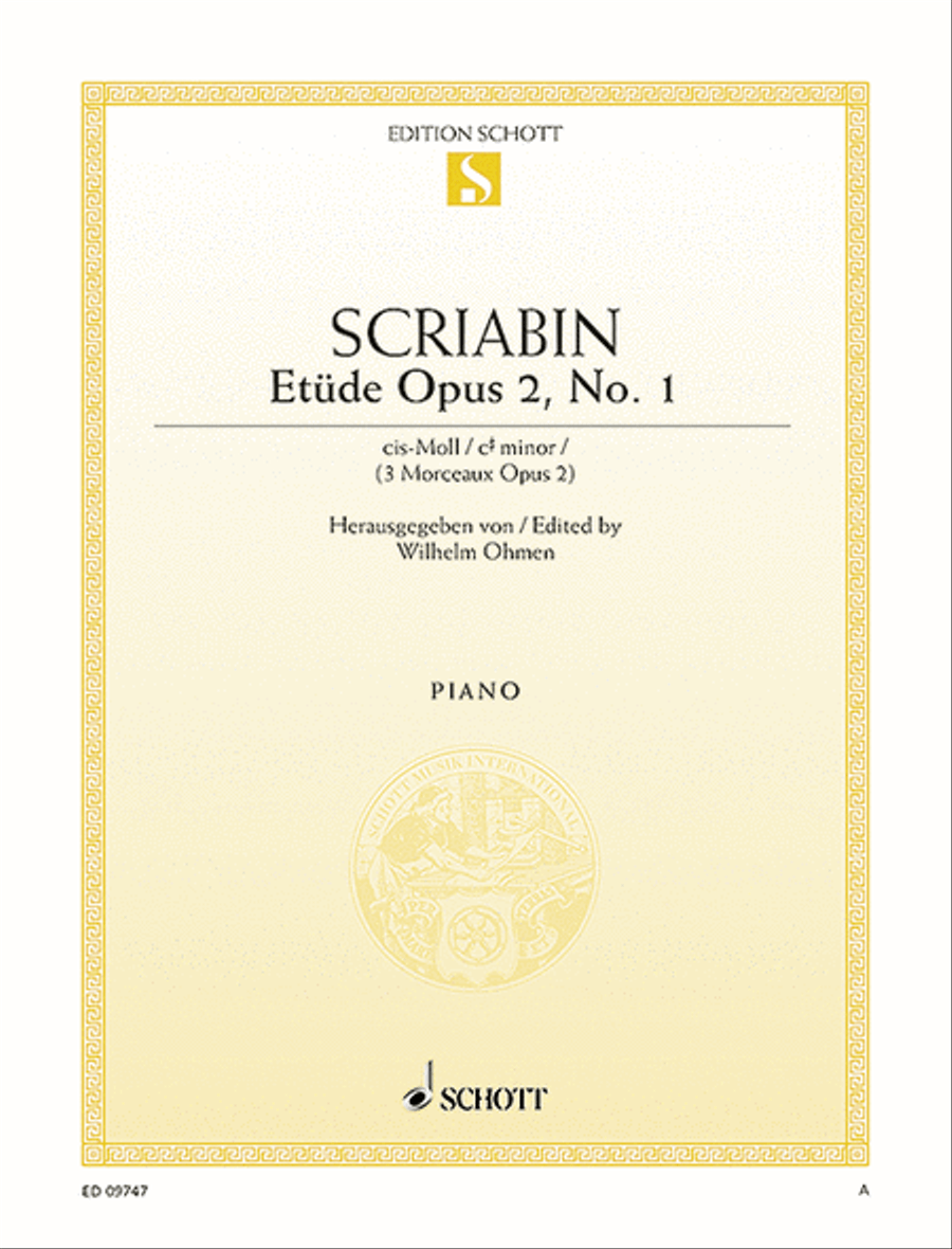 Etude in C-sharp Minor, Piano Method scores gallery preview page 1