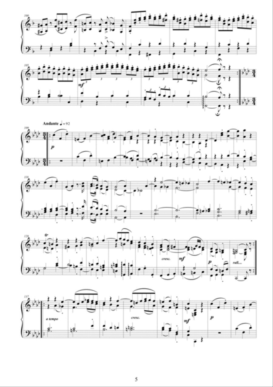 Mozart – Complete String quartet no.8 in F major K168 for piano solo Cello scores gallery preview page 5
