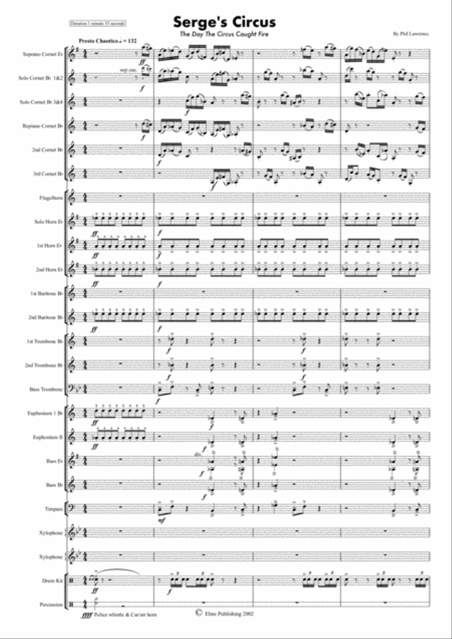 Serge's Circus Brass Ensemble scores gallery preview page 1