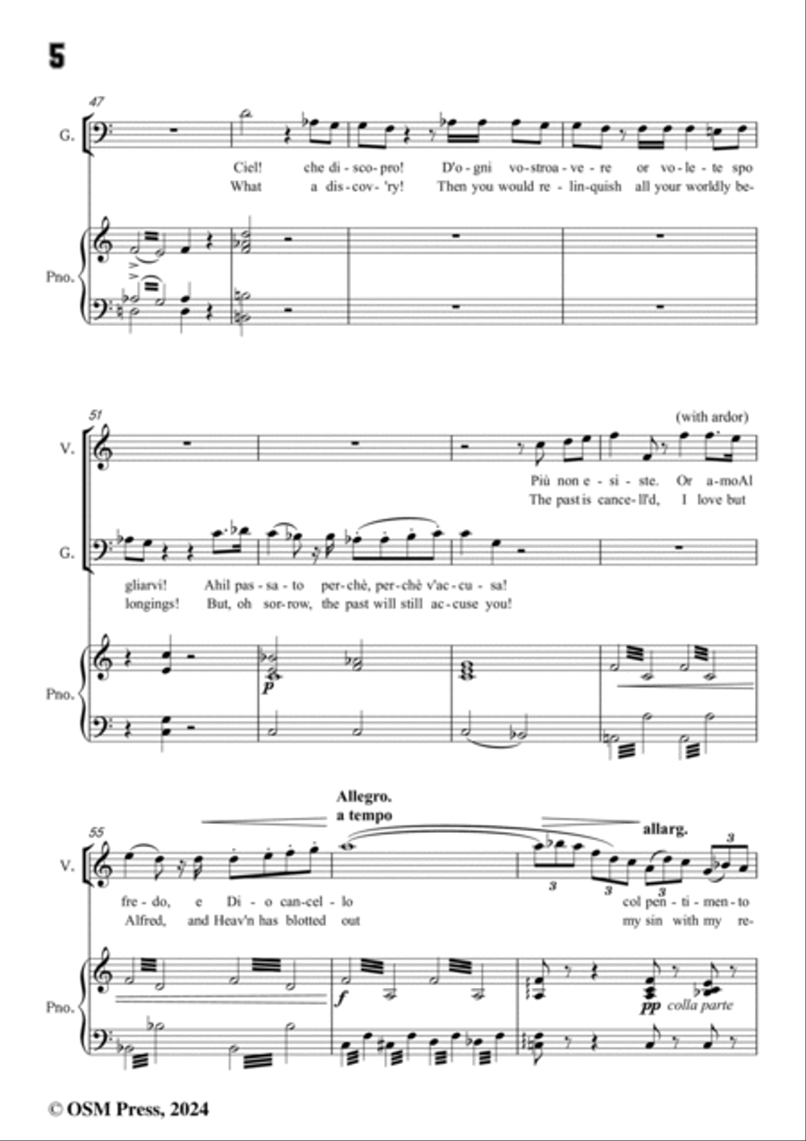 Verdi-Pura siccome un angelo(Recitative and Duet),Act 2 No.8,in a minor Voice scores gallery preview page 6