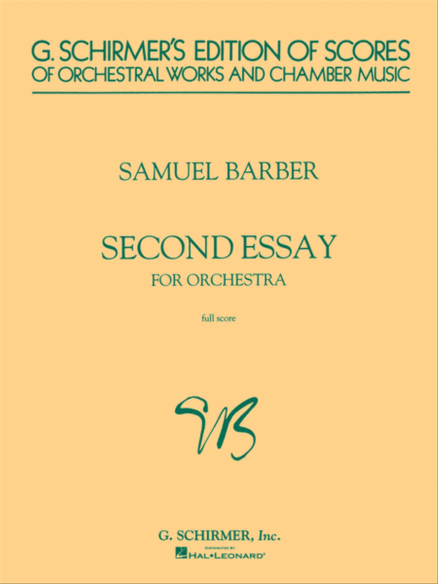 Second Essay for Orchestra Orchestra scores gallery preview page 1