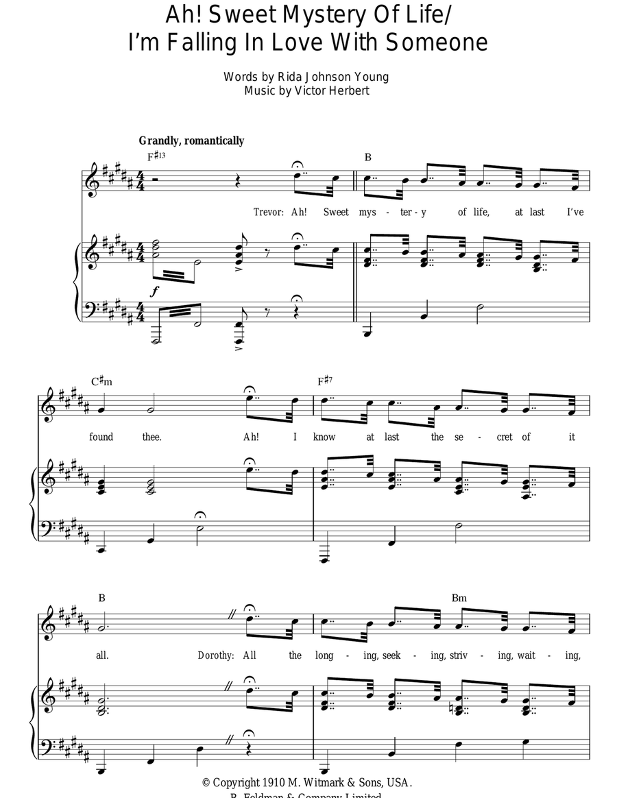 Ah! Sweet Mystery Of Life Guitar scores gallery preview page 1