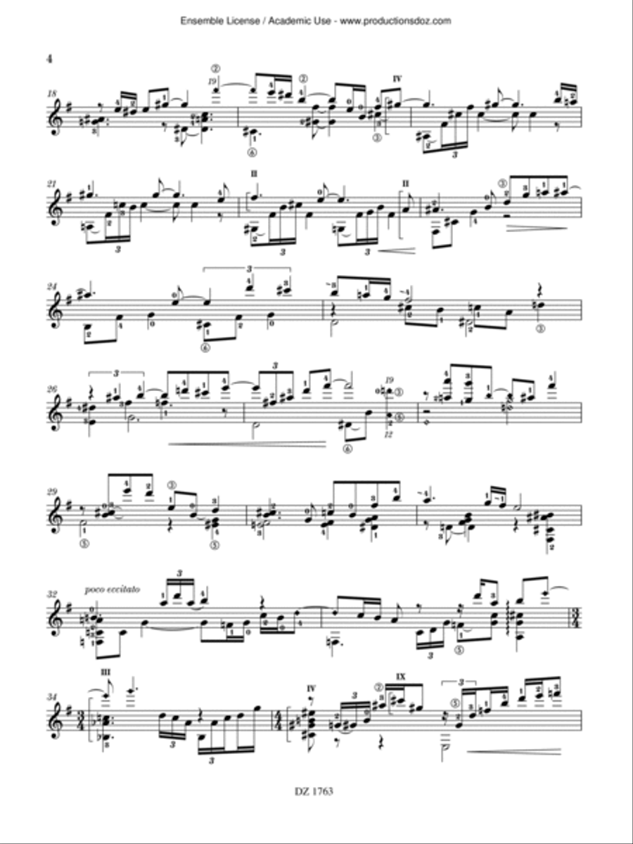 Swan Princess Classical Guitar scores gallery preview page 5