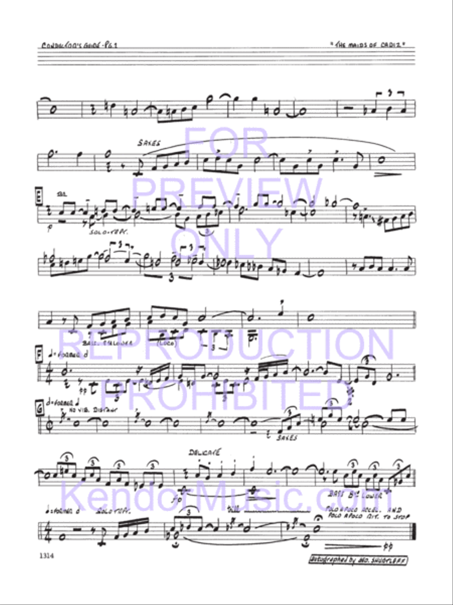 Maids Of Cadiz Jazz Ensemble scores gallery preview page 3