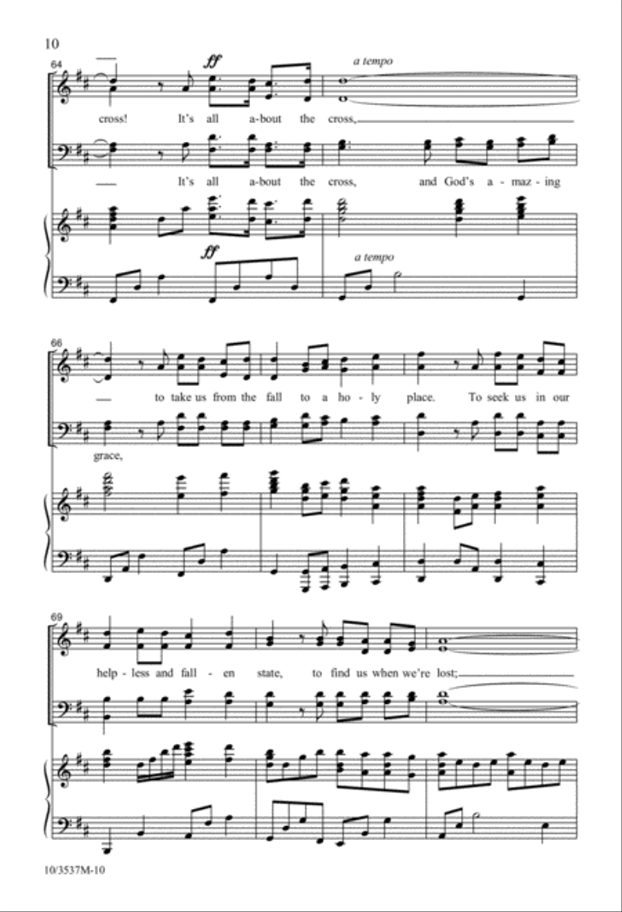 It's All About the Cross 4-Part scores gallery preview page 10