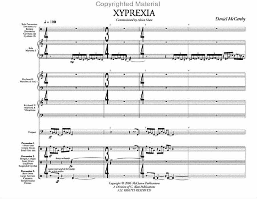 Xyprexia Percussion Ensemble scores gallery preview page 2