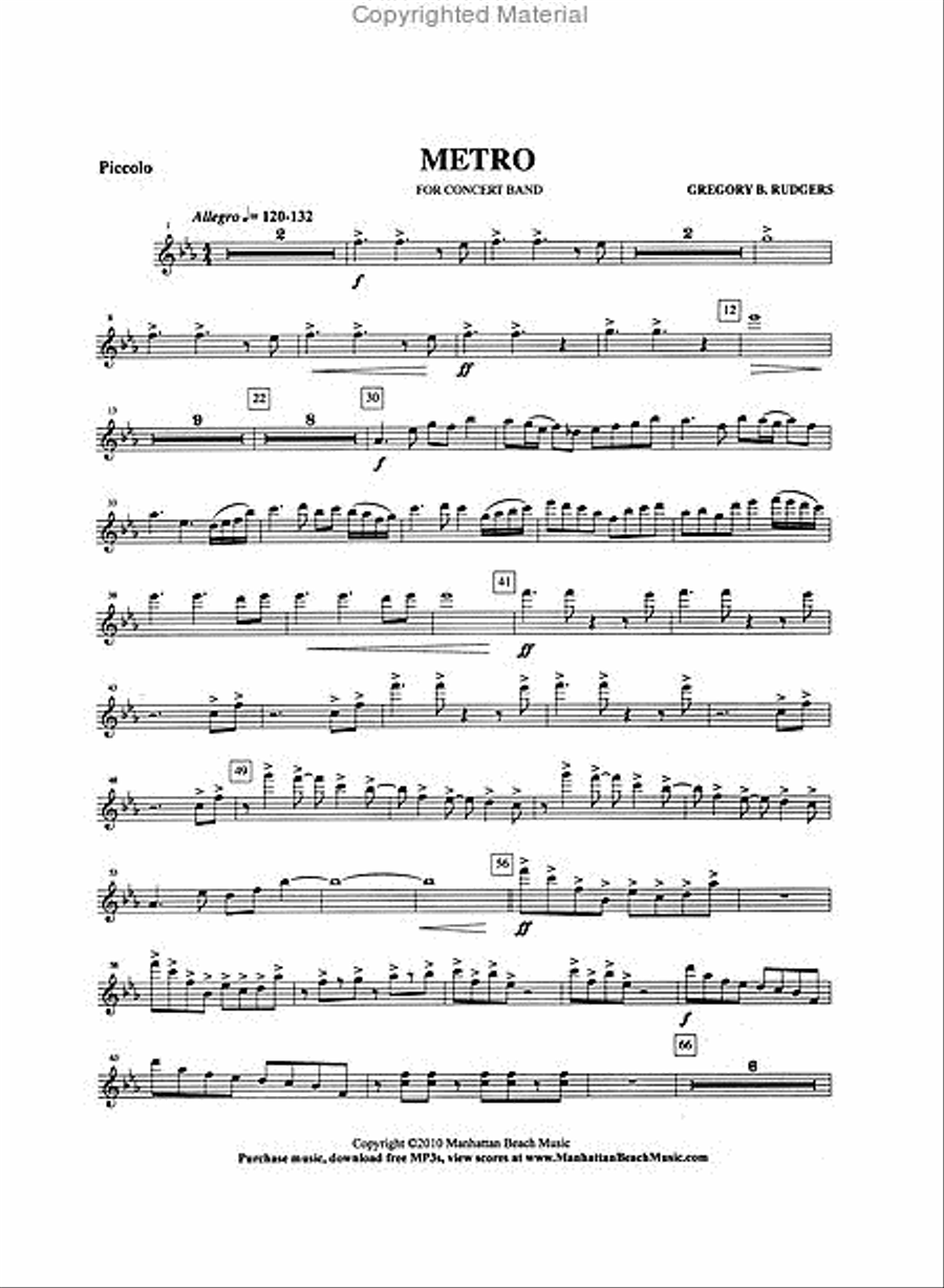 Metro Concert Band scores gallery preview page 4
