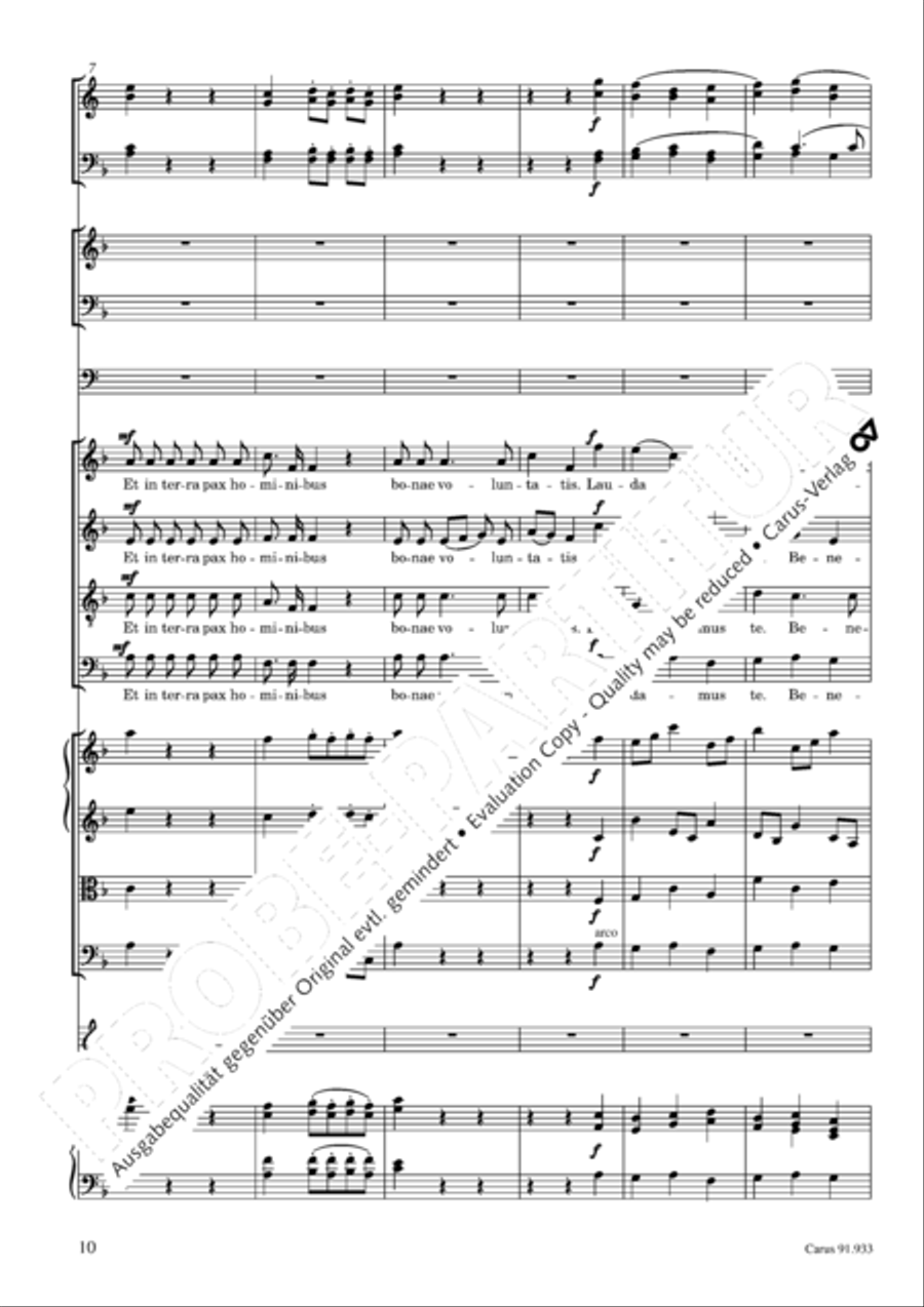 Missa carminum 4-Part scores gallery preview page 13