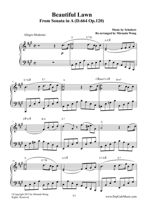 Beautiful Lawn (From Sonata in A - D.664 Op.120) by Schubert